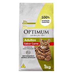 Ração OPTIMUM™ para Gatos Adultos Sabor Carne image