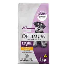 Ração OPTIMUM™ para Cães Filhotes Raças Pequenas e Minis Sabor Frango e Arroz image
