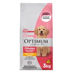 Ração OPTIMUM™ para Cães Filhotes Raças Médias e Grandes Sabor Frango e Arroz image