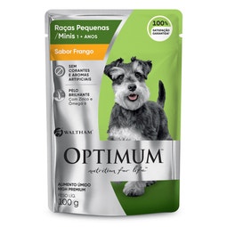Ração Úmida OPTIMUM™ Sachê para Cães Adultos Raças Pequenas e Minis Frango 100 g image