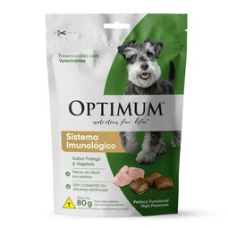 Petisco OPTIMUM™ Sistema Imunológico para Cães Adultos Sabor Frango e Vegetais 80g image