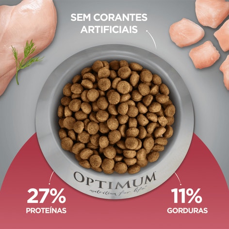 Ração OPTIMUM™ para Cães Filhotes Raças Médias e Grandes Sabor Frango e Arroz image 1