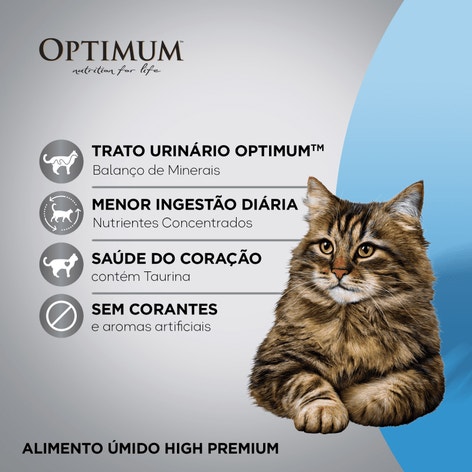 Ração Úmida OPTIMUM™ Sachê para Gatos Adultos Manutenção de Peso Frango 85 g image 1