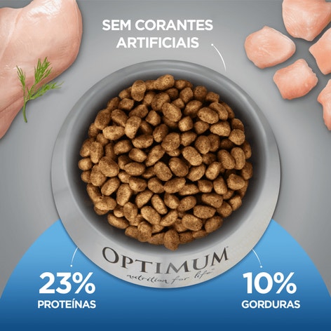 Ração OPTIMUM™ para Cães Adultos Raças Médias e Grandes Sabor Frango e Arroz image 1