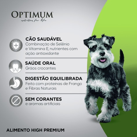 Ração OPTIMUM™ para Cães Adultos Raças Pequenas e Minis Sabor Frango e Arroz image 1