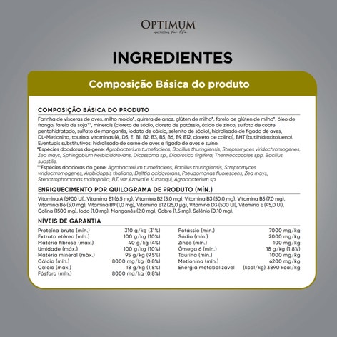 Ração OPTIMUM™ para Gatos Adultos Sabor Frango image 1
