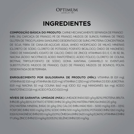 Ração Úmida OPTIMUM™ Sachê para Cães Adultos Frango 100 g image 1