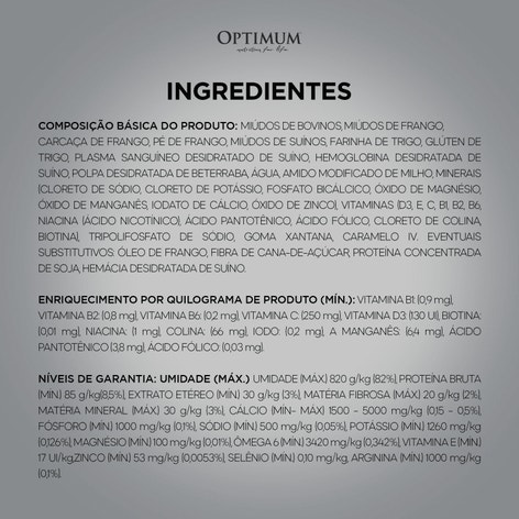 Ração Úmida OPTIMUM™ Sachê para Cães Adultos Raças Pequenas e Minis Frango 100 g image 1