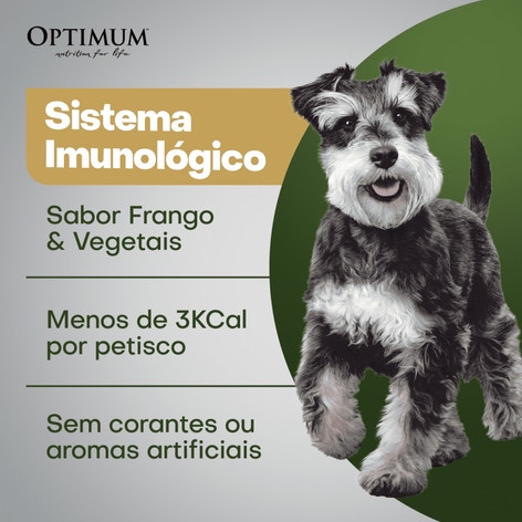 Petisco OPTIMUM™ Sistema Imunológico para Cães Adultos Sabor Frango e Vegetais 80g image 1