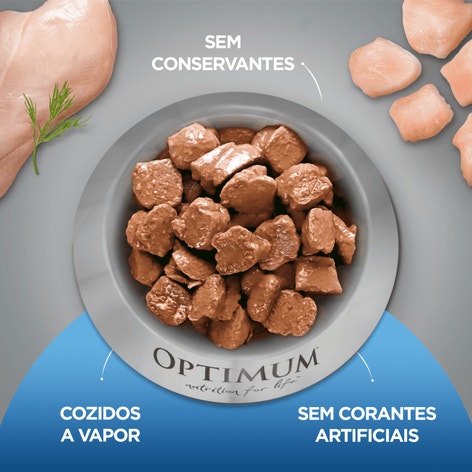 Ração Úmida OPTIMUM™ Sachê para Cães Adultos Frango 100 g image 1