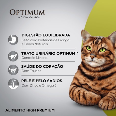 Ração OPTIMUM™ para Gatos Adultos Sabor Carne image 1