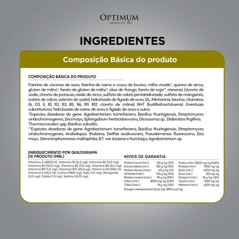 Ração OPTIMUM™ para Gatos Adultos Sabor Carne image 1