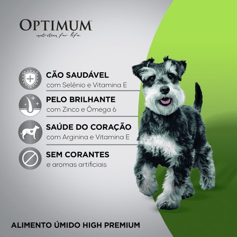 Ração Úmida OPTIMUM™ Sachê para Cães Adultos Raças Pequenas e Minis Frango 100 g image 1