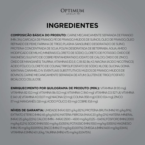 Ração Úmida OPTIMUM™ Sachê para Gatos Filhotes Frango 85 g image 1