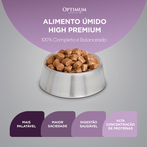 Ração Úmida OPTIMUM™ Sachê para Cães Filhotes Frango 100 g image 1