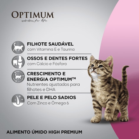 Ração OPTIMUM™ para Gatos Filhotes Sabor Frango image 1