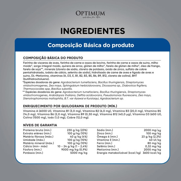 Ração OPTIMUM™ para Cães Adultos Raças Médias e Grandes Sabor Frango e Arroz image 6