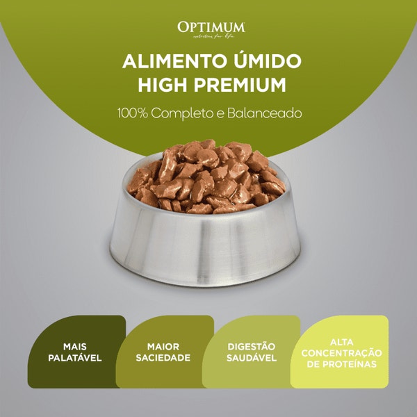 Ração Úmida OPTIMUM™ Sachê para Gatos Adultos Sabor Salmão 85g image 4