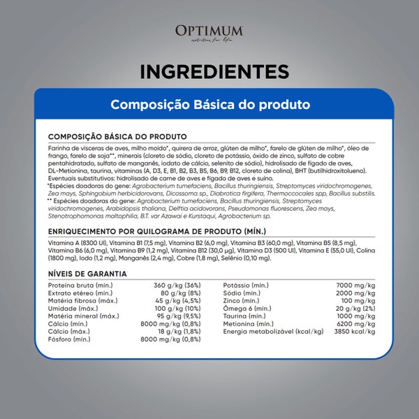 Ração OPTIMUM™ para Gatos Adultos Castrados Sabor Frango image 6