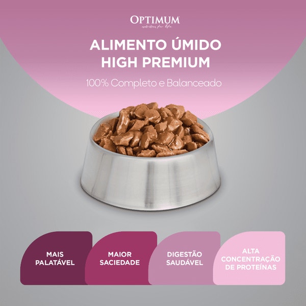 Ração Úmida OPTIMUM™ Sachê para Gatos Filhotes Frango 85 g image 4