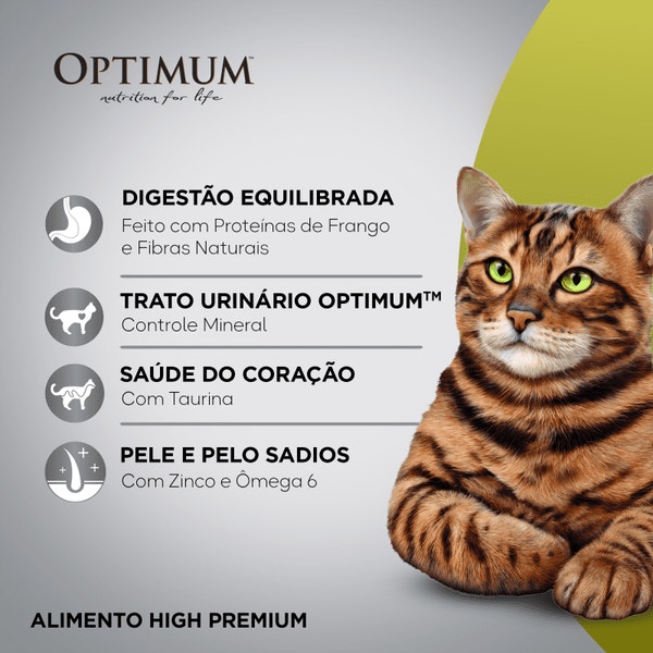 Ração OPTIMUM™ para Gatos Adultos Sabor Carne image 2