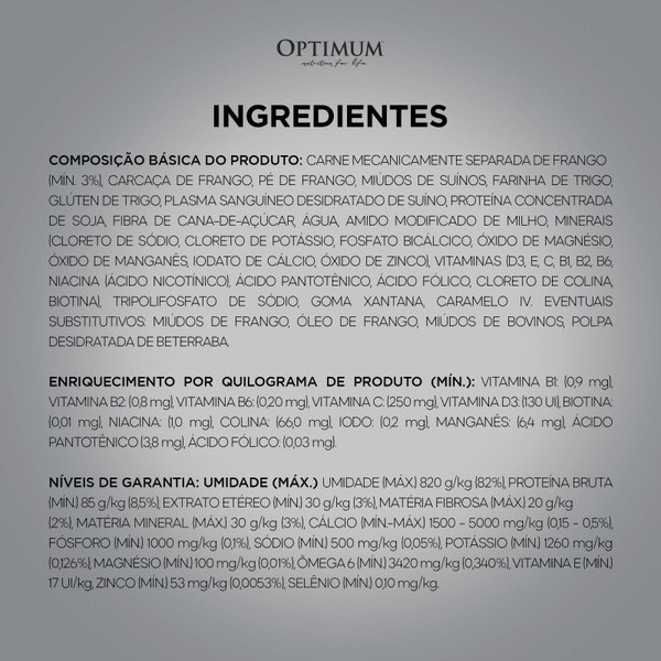 Ração Úmida OPTIMUM™ Sachê para Cães Adultos Frango 100 g image 6