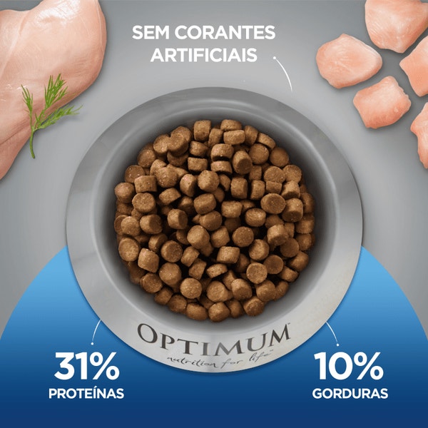 Ração OPTIMUM™ para Gatos Adultos Castrados Sabor Frango image 3