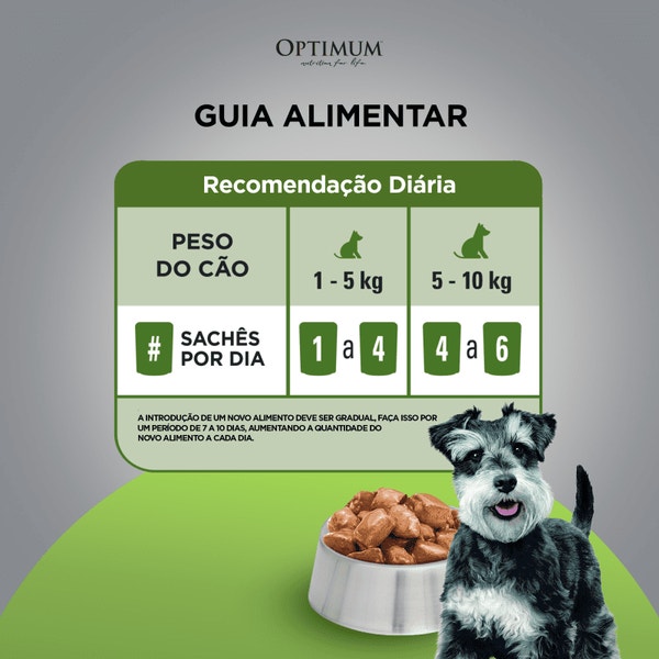 Ração Úmida OPTIMUM™ Sachê para Cães Adultos Raças Pequenas e Minis Frango 100 g image 5