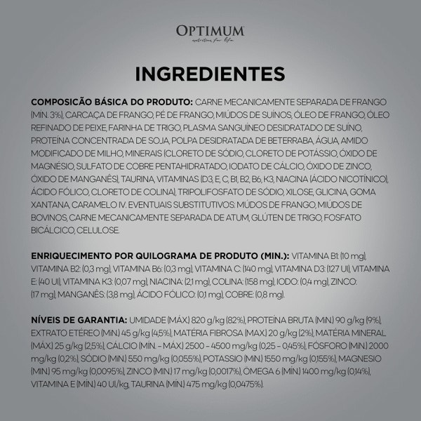 Ração Úmida OPTIMUM™ Sachê para Gatos Filhotes Frango 85 g image 6
