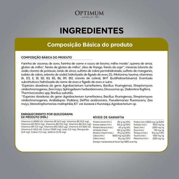 Ração OPTIMUM™ para Gatos Adultos Sabor Carne image 6
