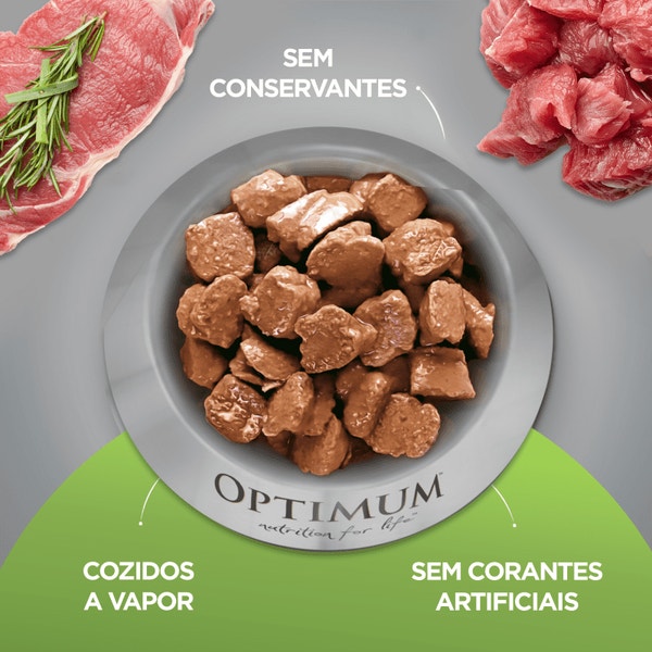 Ração Úmida OPTIMUM™ Sachê para Cães Adultos Raças Pequenas e Minis Frango 100 g image 3