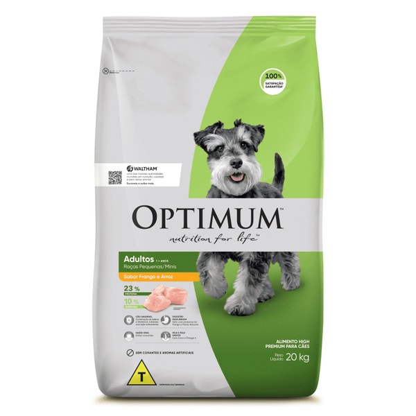 Ração OPTIMUM™ para Cães Adultos Raças Pequenas e Minis Sabor Frango e Arroz image 1