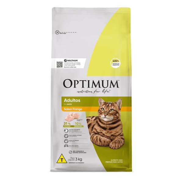 Ração OPTIMUM™ para Gatos Adultos Sabor Frango image 1