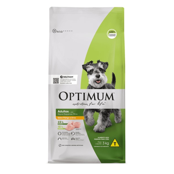 Ração OPTIMUM™ para Cães Adultos Raças Pequenas e Minis Sabor Frango e Arroz image 1