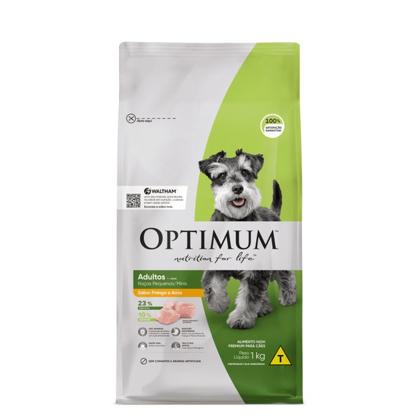 Ração OPTIMUM™ para Cães Adultos Raças Pequenas e Minis Sabor Frango e Arroz image 1
