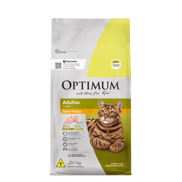 Ração OPTIMUM™ para Gatos Adultos Sabor Frango image 1
